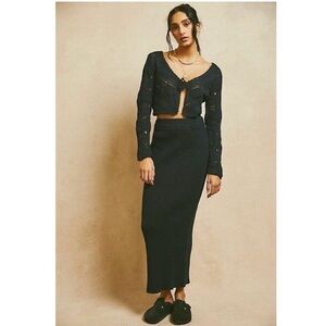 FREE PEOPLE black 2 piece set